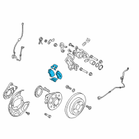 OEM 2020 Hyundai Accent Pad Kit-Rear Disc Brake Diagram - 58302-H5A00