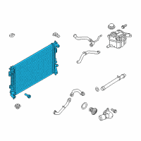 OEM 2017 Ford Explorer Radiator Diagram - EB5Z-8005-F