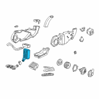 OEM 2000 Ford Expedition Evaporator Core Diagram - 4L1Z-19860-CA