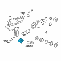 OEM Lincoln Navigator Heater Core Diagram - F75Z-18476-AA