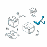 OEM 2019 Hyundai Veloster N Wiring Assembly-Battery Diagram - 91850-K9010