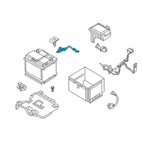 OEM 2021 Hyundai Veloster N Battery Sensor Assembly Diagram - 37180-K9000