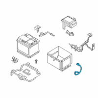 OEM 2019 Hyundai Veloster N Wiring Assembly-Eng Ground Diagram - 91861-K9010