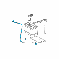 OEM 2002 Toyota Tundra Positive Cable Diagram - 82122-34071