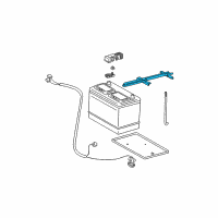 OEM 2006 Toyota Tundra Battery Hold Down Diagram - 74404-0C020