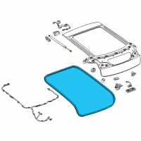 OEM Chevrolet Volt Weatherstrip Diagram - 22826591