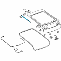 OEM 2013 Chevrolet Volt Support Strut Diagram - 23282827