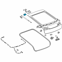 OEM 2014 Chevrolet Volt Hinge Diagram - 20967986