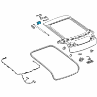 OEM Chevrolet Volt Hinge Diagram - 20967986