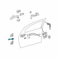 OEM Pontiac Vibe Check, Front Side Door Diagram - 19204836