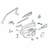 OEM Lincoln MKX Puddle Lamp Diagram - GA1Z-13776-C