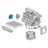 OEM Honda Clarity Motor Assembly, F/R Diagram - 79350-TRV-A41