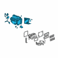 OEM 2002 Honda Accord Heater Unit Diagram - 79100-S84-A01