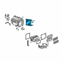 OEM 2001 Honda Accord Core, Heater Diagram - 79110-S84-A01