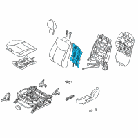 OEM 2016 Hyundai Elantra Heater-Front Seat Back Driver Diagram - 88390-3X001