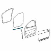 OEM 2016 Jeep Cherokee WEATHERSTRIP-Door Belt Inner Diagram - 68103085AC