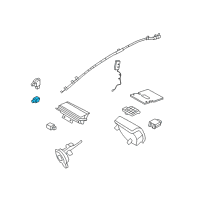 OEM 2007 Lincoln MKX Side Sensor Diagram - 7T4Z-14B345-A