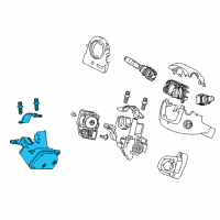OEM 2015 Honda Accord Lock Assy., Steering Diagram - 06351-T2A-H01