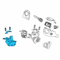 OEM Acura Lock Assembly, Steering Diagram - 06351-T2A-H01