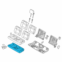 OEM 2014 BMW i3 Foam Part, Seat, Rear Diagram - 52-20-7-304-339