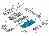 OEM Nissan Rogue Floor-Front, LH Diagram - G4321-6RAMA