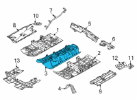 OEM Nissan Rogue Floor-Front, Center Diagram - G4310-6RAMA
