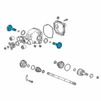 OEM Cadillac CTS Output Shaft Diagram - 23169798