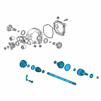 OEM 2018 Cadillac CTS Axle Diagram - 84309450