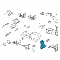 OEM 1996 Ford Explorer Center Console Base Diagram - F57Z78045E24A