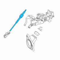 OEM 2012 Infiniti EX35 Shaft-Lower Diagram - 48822-1BA1B