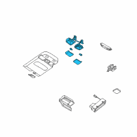 OEM 1996 Nissan Pathfinder Lamp Assembly-Spot, Roof Console Diagram - 26430-0W00A