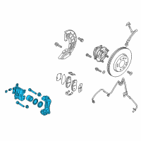 OEM 2017 Hyundai Sonata CALIPER Kit-Brake, LH Diagram - 58180-C1A20