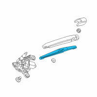 OEM 2017 Chevrolet Cruze Rear Blade Diagram - 13464219