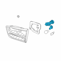 OEM 2015 Kia Sedona Rear Combination Holder & Wiring, Inside Diagram - 92490A9000