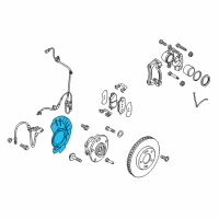 OEM 2020 Hyundai Ioniq Cover-Front Brake Disc Dust RH Diagram - 51756-G2100