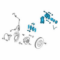 OEM 2017 Kia Niro Brake Assembly-Front , Lh Diagram - 58110G2000