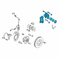 OEM 2019 Hyundai Ioniq CALIPER Kit-Front Brake, RH Diagram - 58190-G2A00