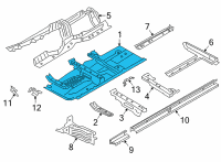 OEM 2021 BMW M440i FLOOR PANEL LEFT Diagram - 41-00-9-879-503