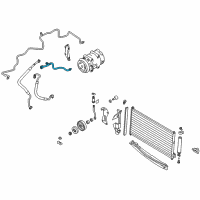 OEM 2007 Nissan Murano Pipe-Front Cooler, Low Diagram - 92450-CA000