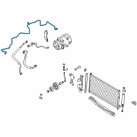 OEM 2007 Nissan Murano Pipe-Front Cooler, High Diagram - 92440-CA000