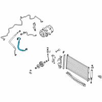 OEM 2007 Nissan Murano Hose-Flexible, High Diagram - 92490-CA01A