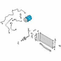 OEM 2007 Nissan Murano A/C Compressor Diagram - 92610CA010