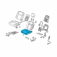 OEM 2004 Honda Accord Pad, L. FR. Seat Cushion Diagram - 81537-SDC-A71