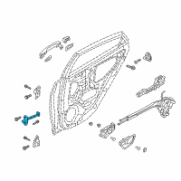 OEM Hyundai Accent Checker Assembly-Rear Door, RH Diagram - 79490-J0000