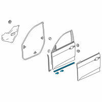 OEM 2019 Honda Insight SEAL, FR. R DOOR Diagram - 72328-TXM-A01