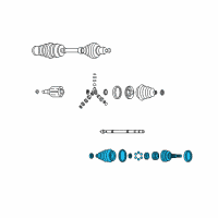 OEM 1996 Chevrolet Lumina Joint Kit, Front Wheel Drive Shaft Cv (W/Boot) Diagram - 26044398