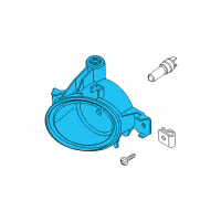 OEM BMW 535i Fog Lights, Left Diagram - 63-17-7-897-187