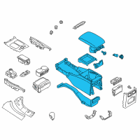 OEM Infiniti Console Complete Diagram - 96905-1MA6B