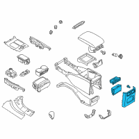 OEM 2012 Infiniti M56 FINISHER - Console Box Diagram - 96930-1MA0C