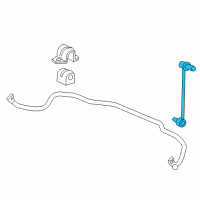 OEM Pontiac Stabilizer Link Diagram - 15851956